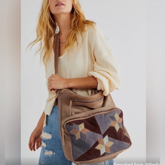 🔥We The Free Quilted  Boho Clove Star Bohemian Patchwork Bag🔥 - Picture 1 of 12